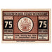 Banknot, Niemcy, Wunstorf, 75 Pfennig, mairie, 1922-12-31, UNC(63) Mehl:1458.2a