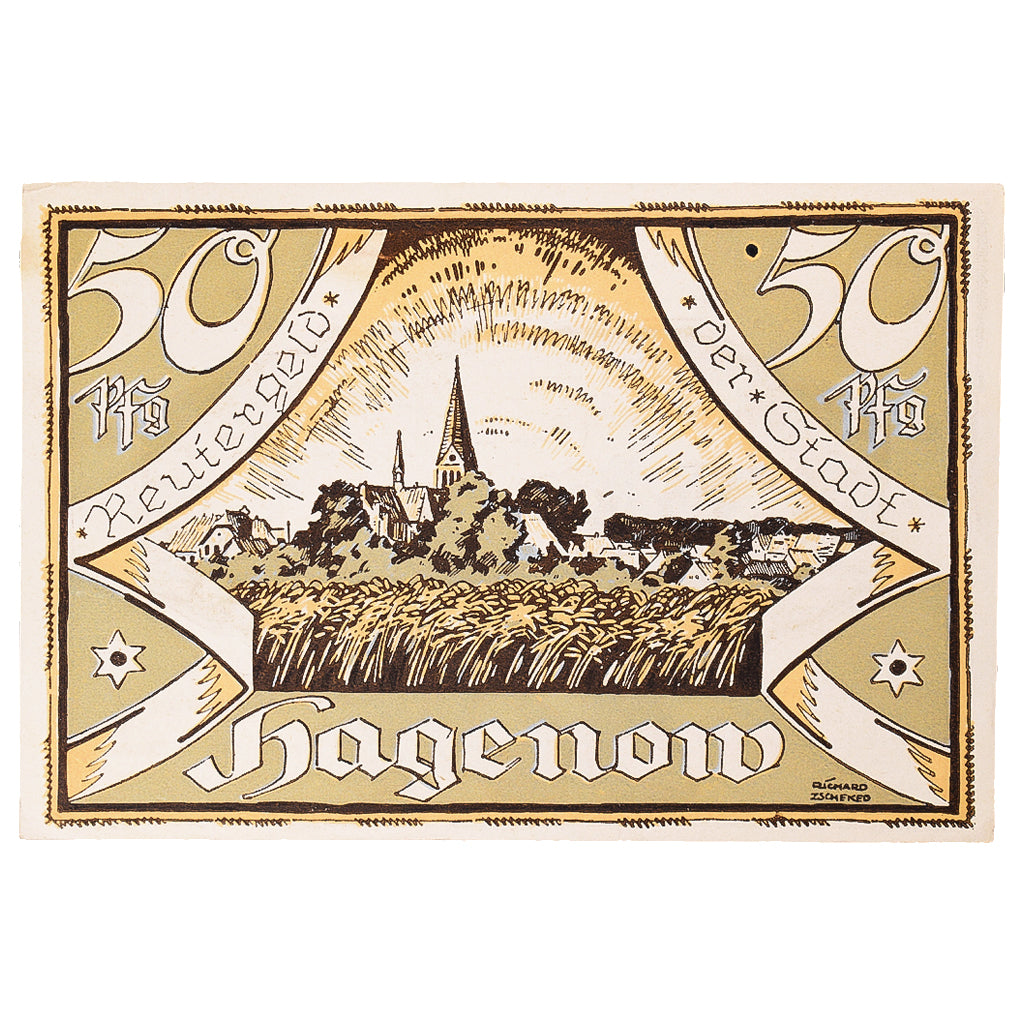Banconote, Germania, Hagenow, 50 Pfennig, Vaches 1922-04-30, SPL Mehl:500.2