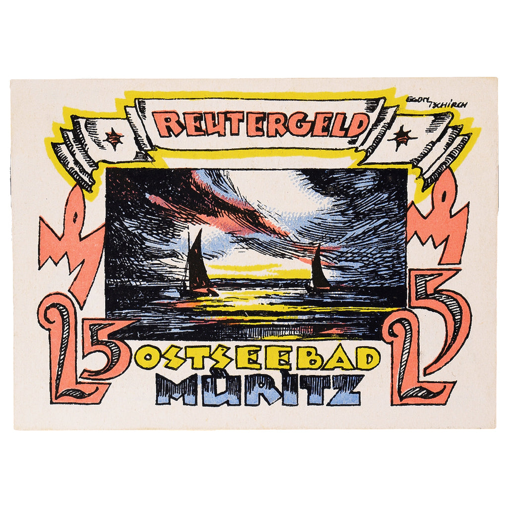 Geldschein, Deutschland, Müritz, 25 Pfennig, mer 1922-02-28, UNZ- Mehl:920.1