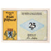 Billete, Alemania, Possneck, 25 Pfennig, ruelle, 1921, SC, Mehl:1066.6