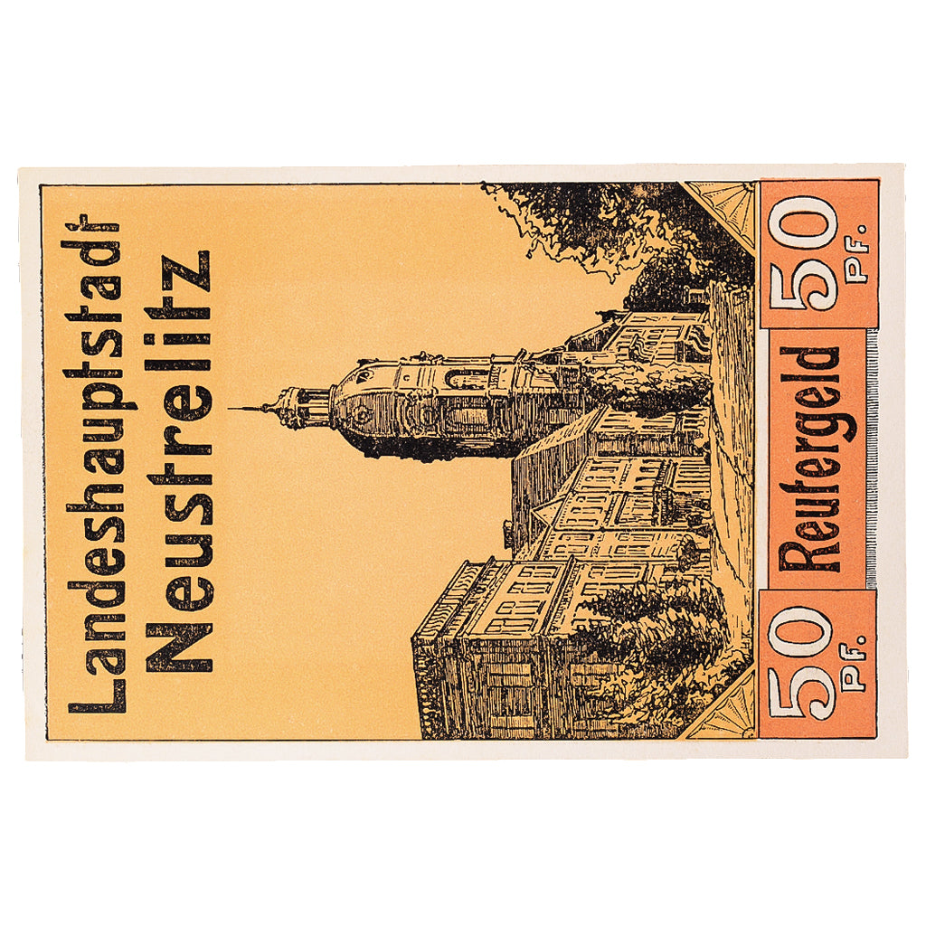 Nota, Alemanha, Neustrelitz, 50 Pfennig, Eglise 1922-01-31, UNC(63) Mehl:969.1