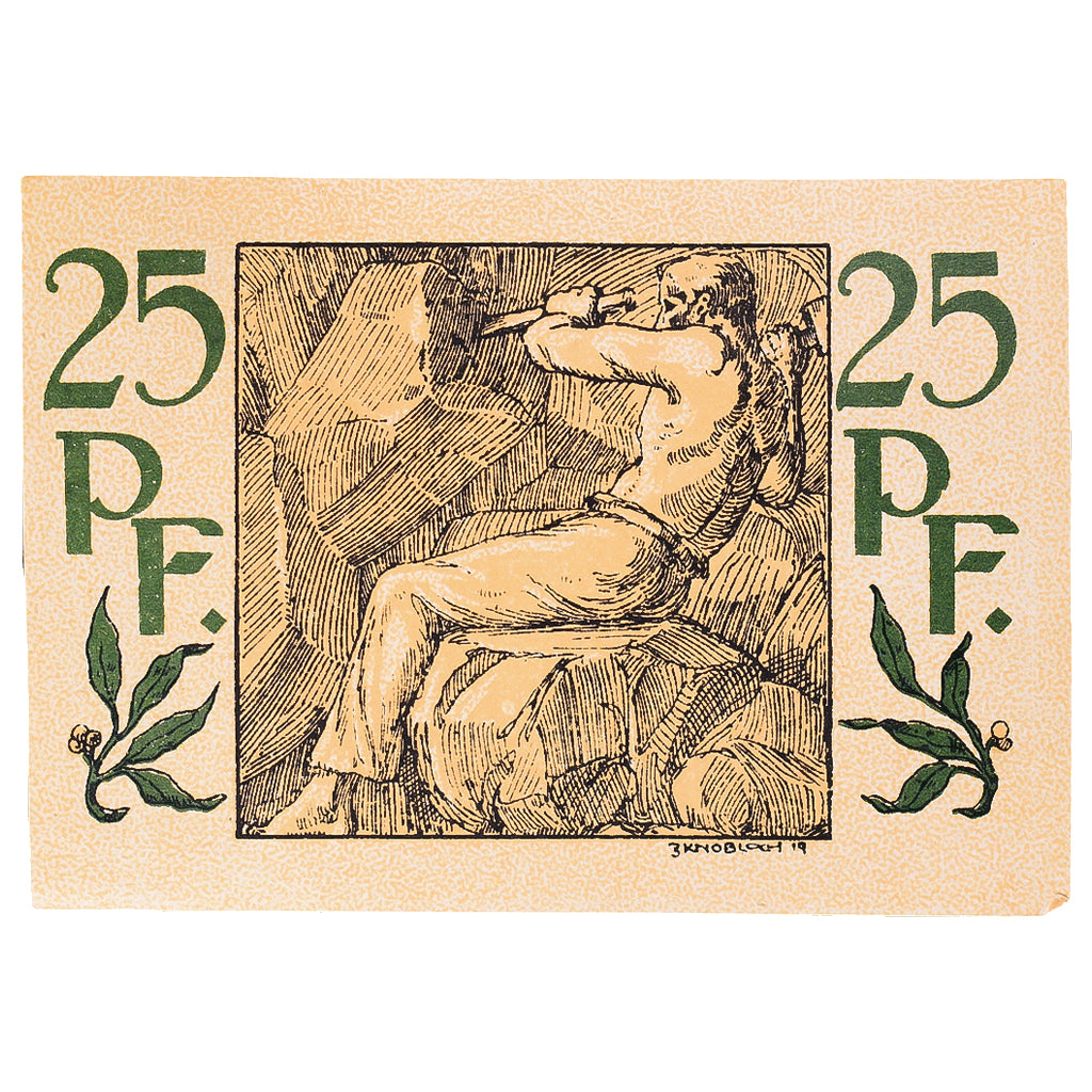 Banknote, Germany, Waldenburg, 25 Pfennig, Eglise, 1920, UNC(63), Mehl:W3.14a