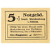 Banconote, Germania, Waldenburg, 5 Pfennig, Batiment, 1920 SPL Mehl:W3.18c