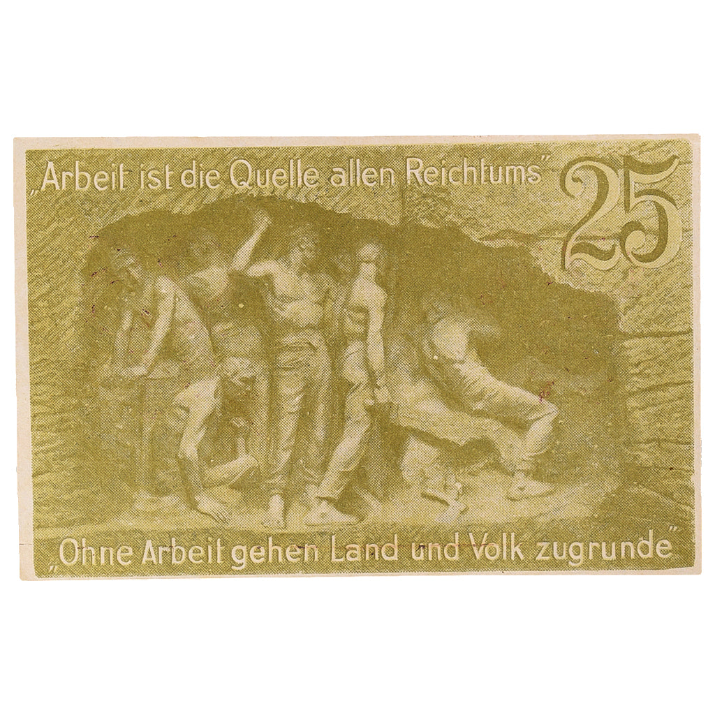 Geldschein, Deutschland, Waldenburg, 25 Pfennig, arbre, 1920 UNZ- Mehl:W3.16a