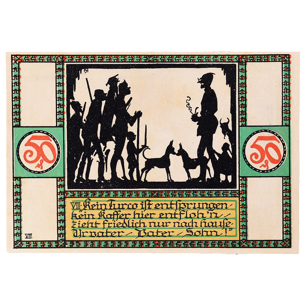 Geldschein, Deutschland, Zörbig, 50 Pfennig, personnage, 1921, UNZ- Mehl:1475.4a