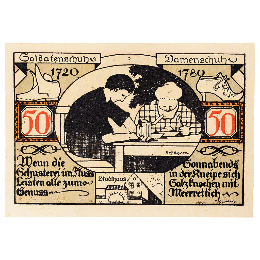 Nota, Alemanha, Weissenfels, 50 Pfennig, Restaurant, 1921, UNC(63), Mehl:1403.2