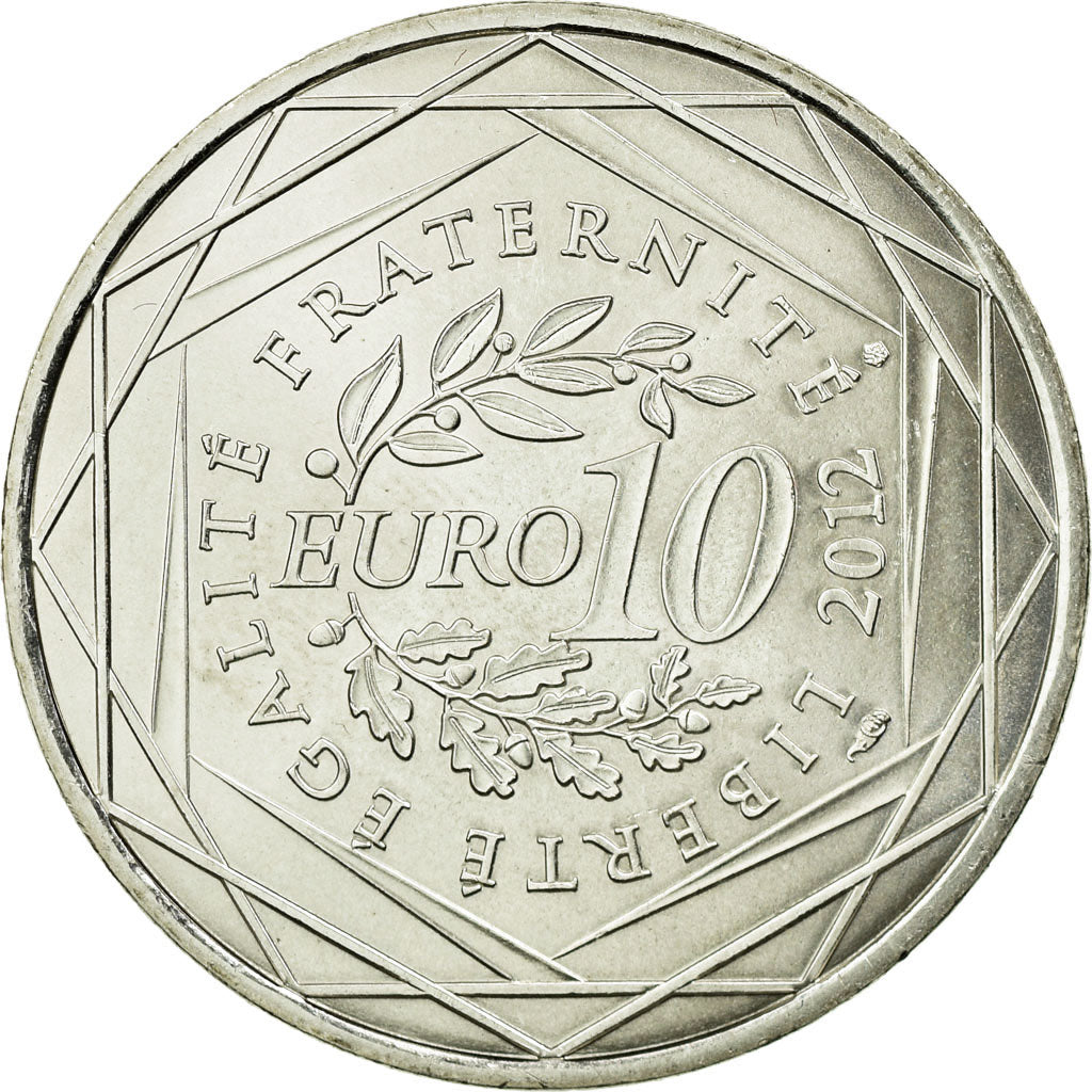 Coin, France, 10 Euro, 2012, MS(63), Silver, KM:1865
