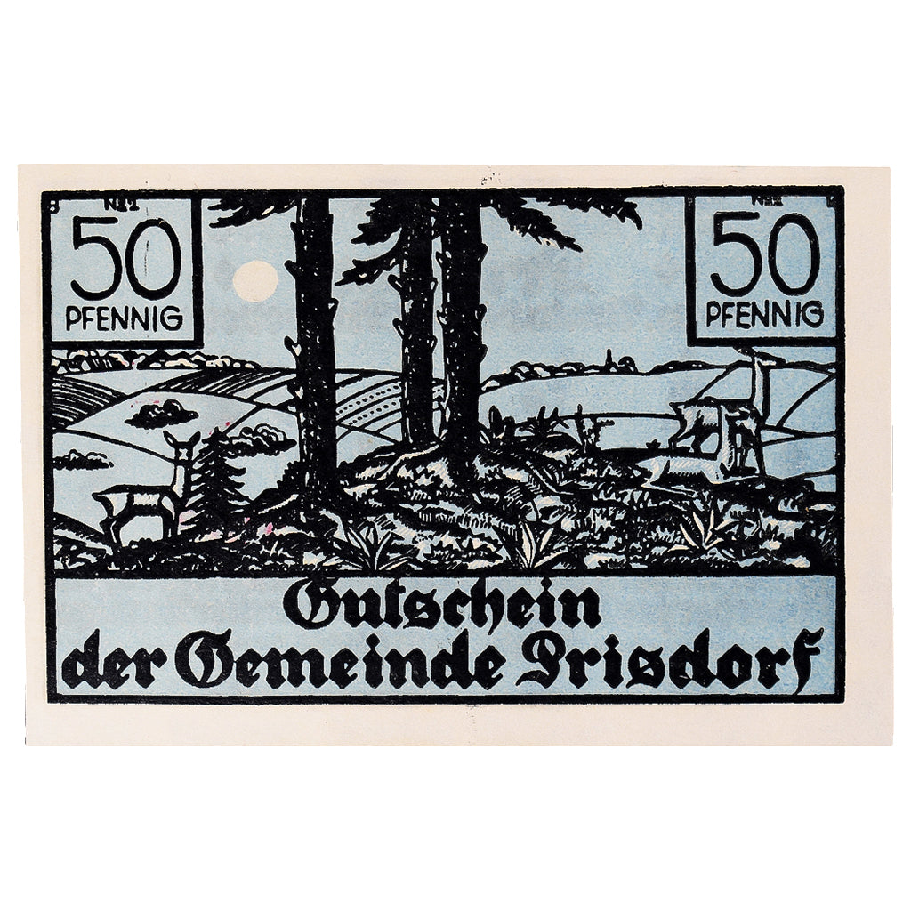 Banconote, Germania, Prisdorf, 50 Pfennig, Forêt, 1921, SPL, Mehl:1076.1