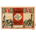 Banknot, Niemcy, Ziesar, 50 Pfennig, château, 1920, UNC(63), Mehl:1473.1