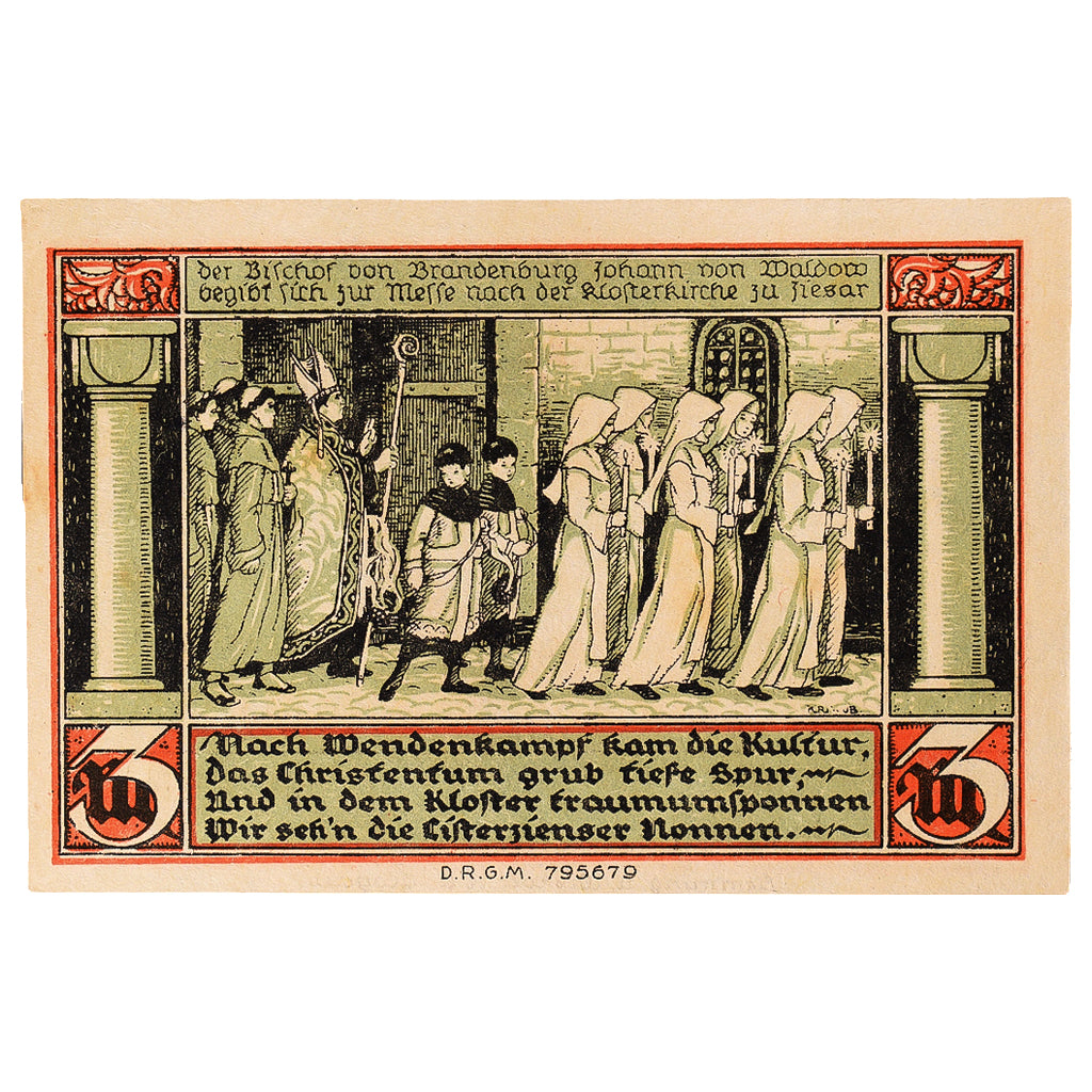 Geldschein, Deutschland, Ziesar, 3 Mark, Eglise, 1920, UNZ-, Mehl:1473.1
