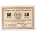 Geldschein, Deutschland, Wesenberg, 50 Pfennig, Texte, 1921, UNZ-, Mehl:1410.2