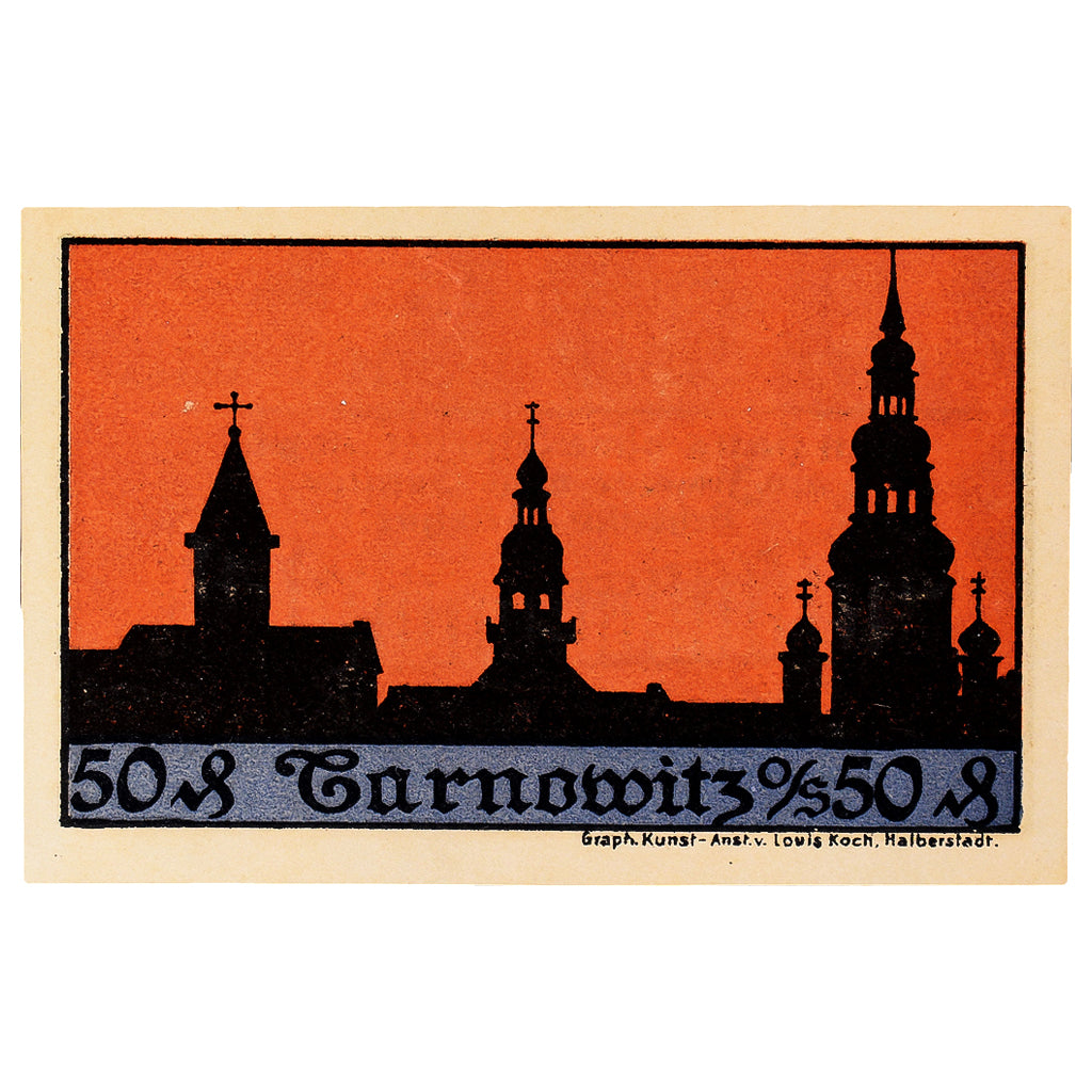 Billet, Allemagne, Tarnowitz, 50 Pfennig, livre, 1922, SPL, Mehl:1312.a