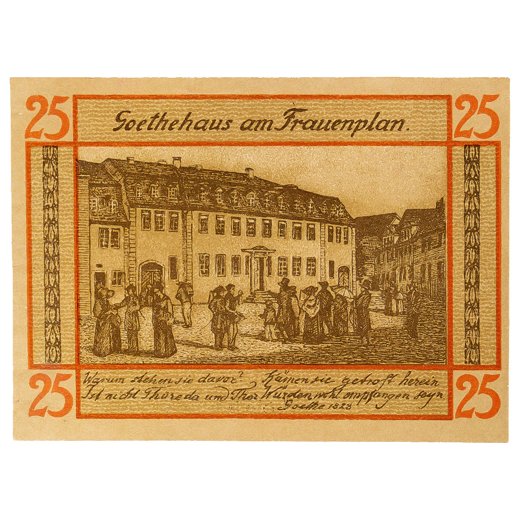 Geldschein, Deutschland, Weimar, 25 Pfennig, place, 1921 UNZ- Mehl:1398.1a