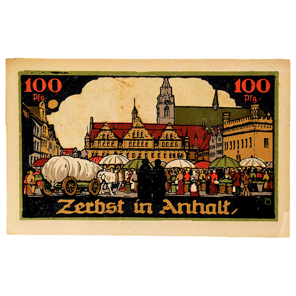 Banconote, Germania, Zerbst, 100 Pfennig, place 1921-07-01, SPL Mehl:1469.2a