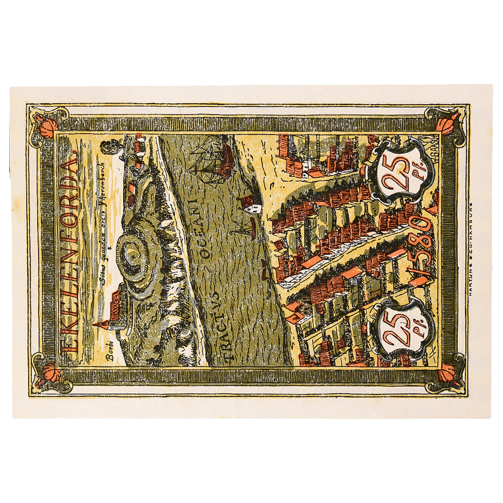 Banconote, Germania, Eckernförde, 25 Pfennig, canal 1921-12-31, SPL Mehl:307.1
