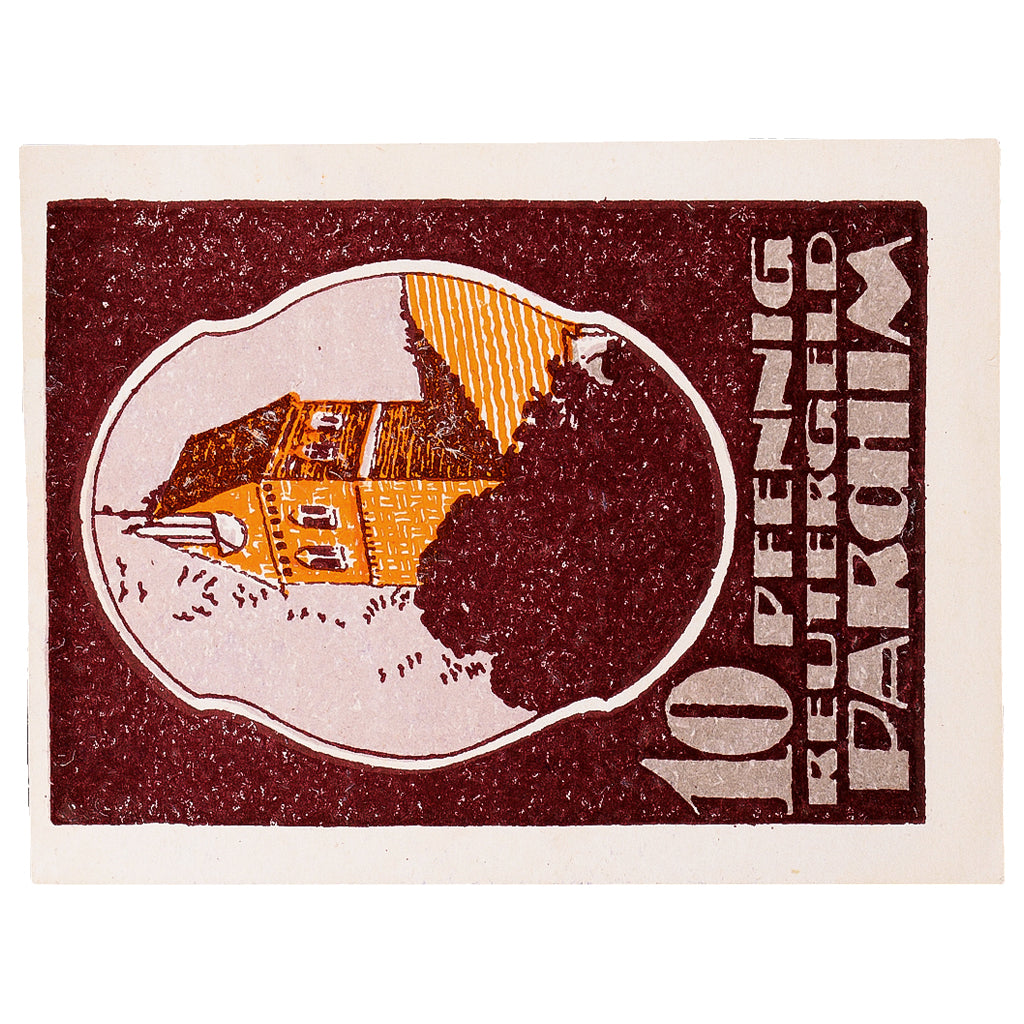 Geldschein, Deutschland, Parchim, 10 Pfennig Eglise 1922-05-31, UNZ- Mehl:1045.1