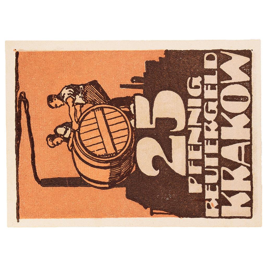 Banknot, Niemcy, Krakow, 25 Pfennig, Usine 1922-05-31, UNC(63) Mehl:740.1