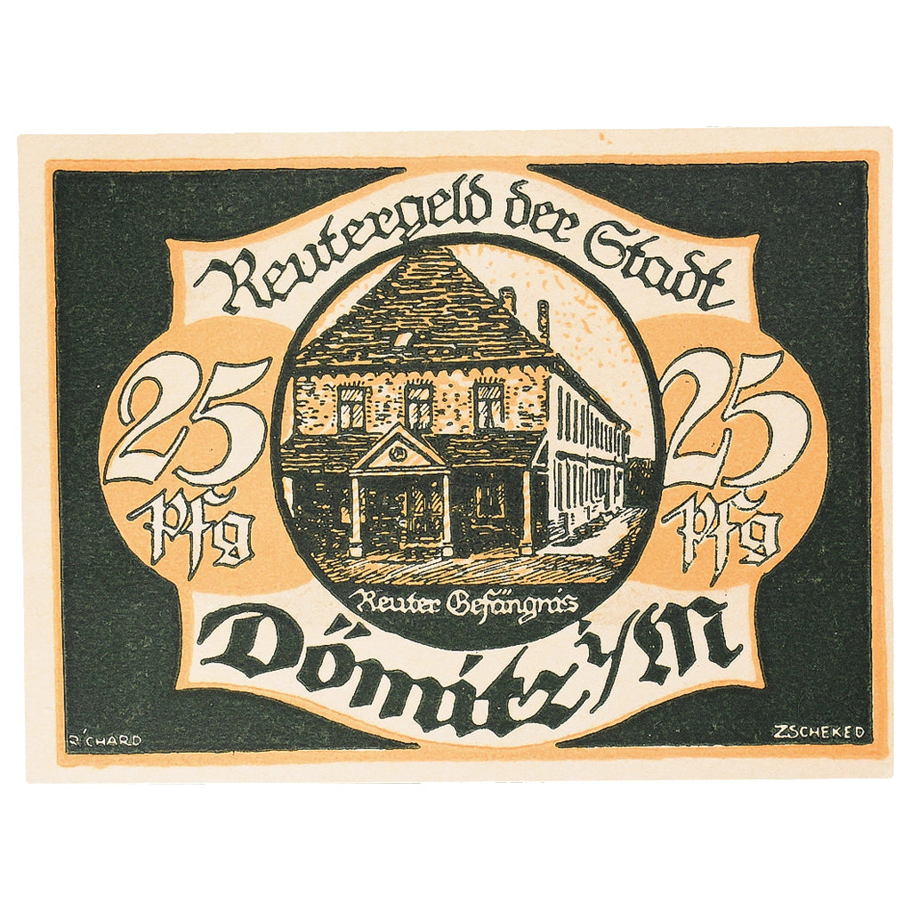 Banconote, Germania, Dömitz, 25 Pfennig, Maison 1922-05-31, SPL Mehl:278.2