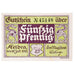 Banconote, Germania, Kelbra, 50 Pfennig, ruine, 1921 SPL Mehl:686.1