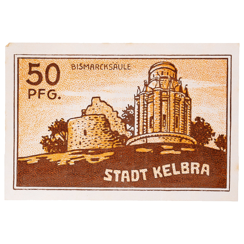Geldschein, Deutschland, Kelbra, 50 Pfennig, château, 1921 VZ Mehl:686.1