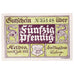 Banknot, Niemcy, Kelbra, 50 Pfennig, village 1921-06-19, UNC(63) Mehl:686.1