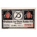 Banconote, Germania, Kahla, 75 Pfennig, Blason 1921-12-31, SPL Mehl:668.2a