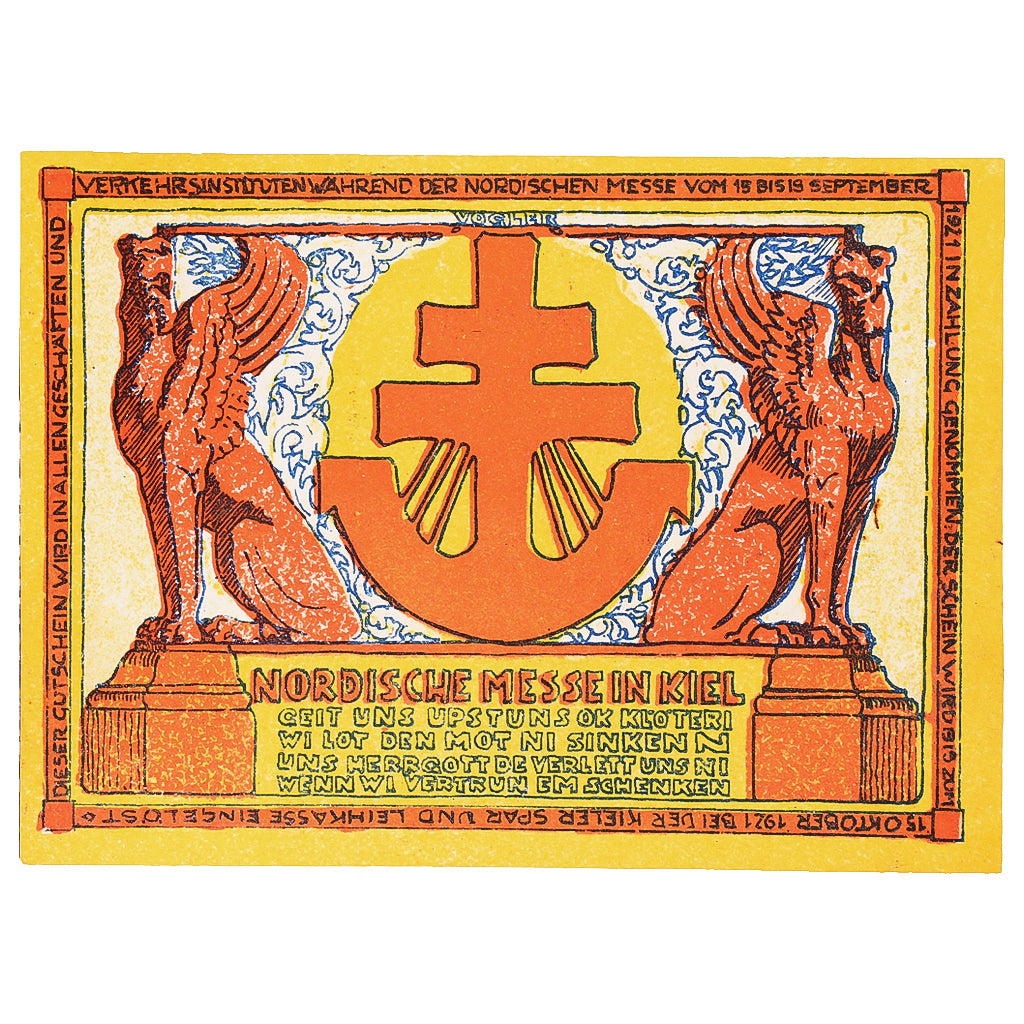 Geldschein, Deutschland, Nordische, 10 Pfennig, Monument, 1921 UNZ- Mehl:698.1a