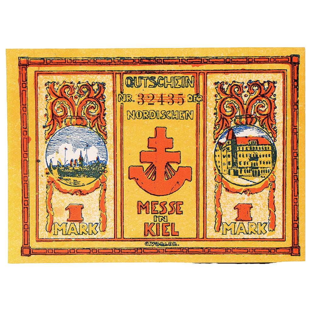 Nota, Alemanha, Nordische, 1 Mark, Usine, 1921, 1921-09-18, UNC(63), Mehl:698.1a