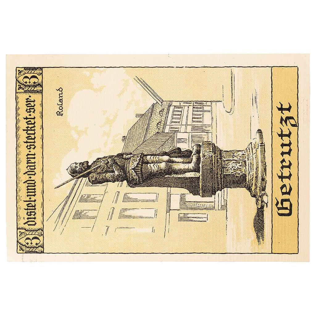 Nota, Alemanha, Perleberg, 50 Pfennig, Monument 1921-12-31, UNC(63) Mehl:1056.1