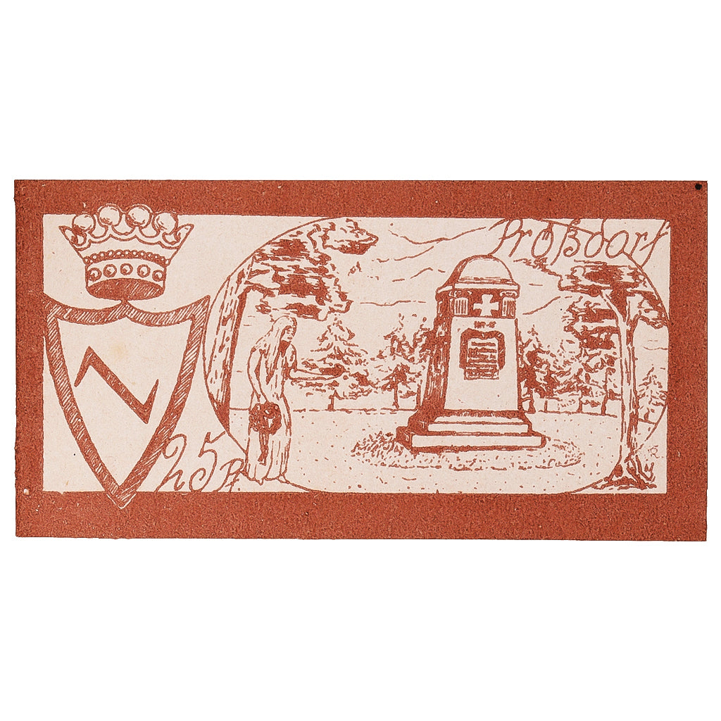 Geldschein, Deutschland, Prosdorf, 25 Pfennig, Monument, 1922, UNZ- Mehl:K2092b