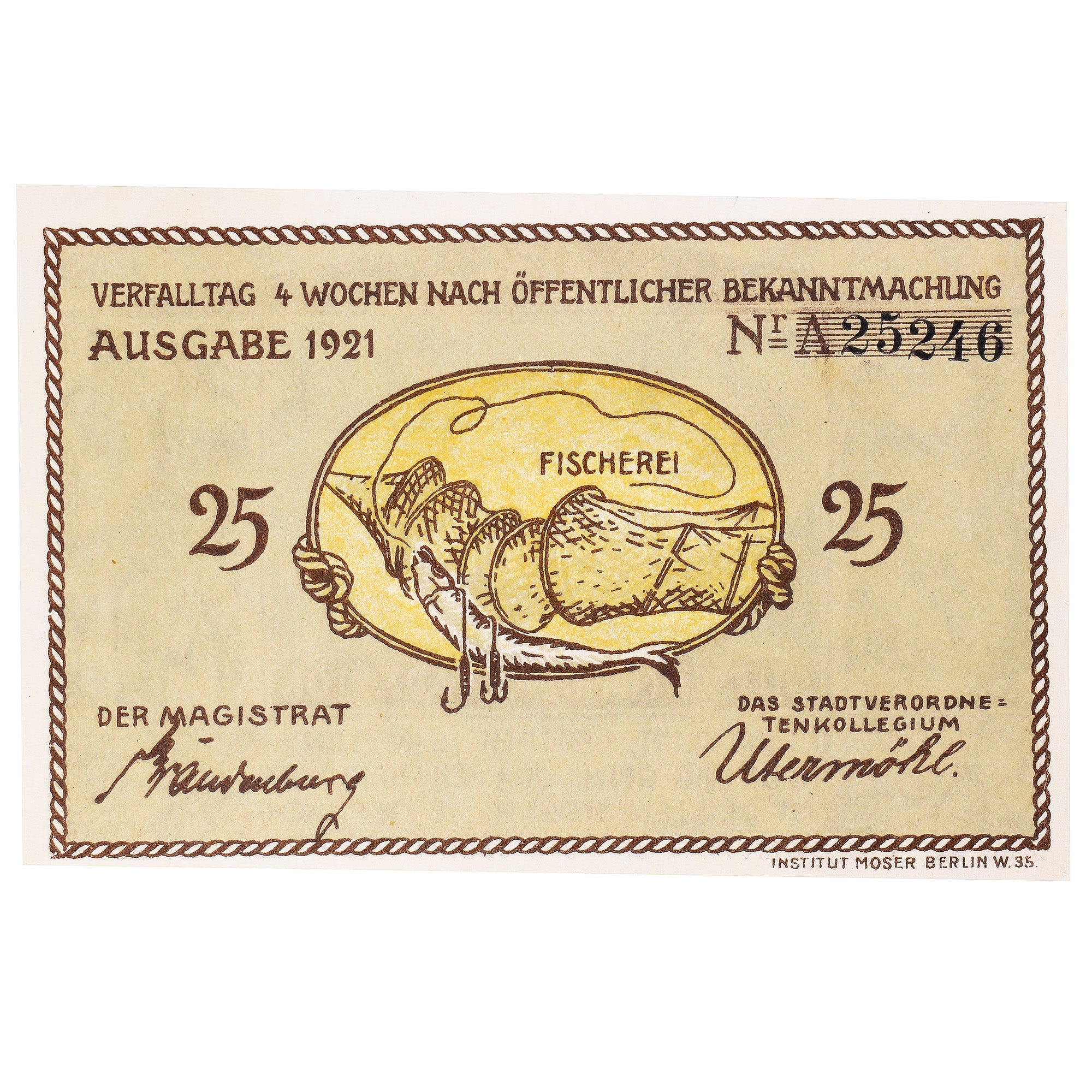 Geldschein, Deutschland, Plön, 25 Pfennig, Eglise, 1921, UNZ-, Mehl:1064.1