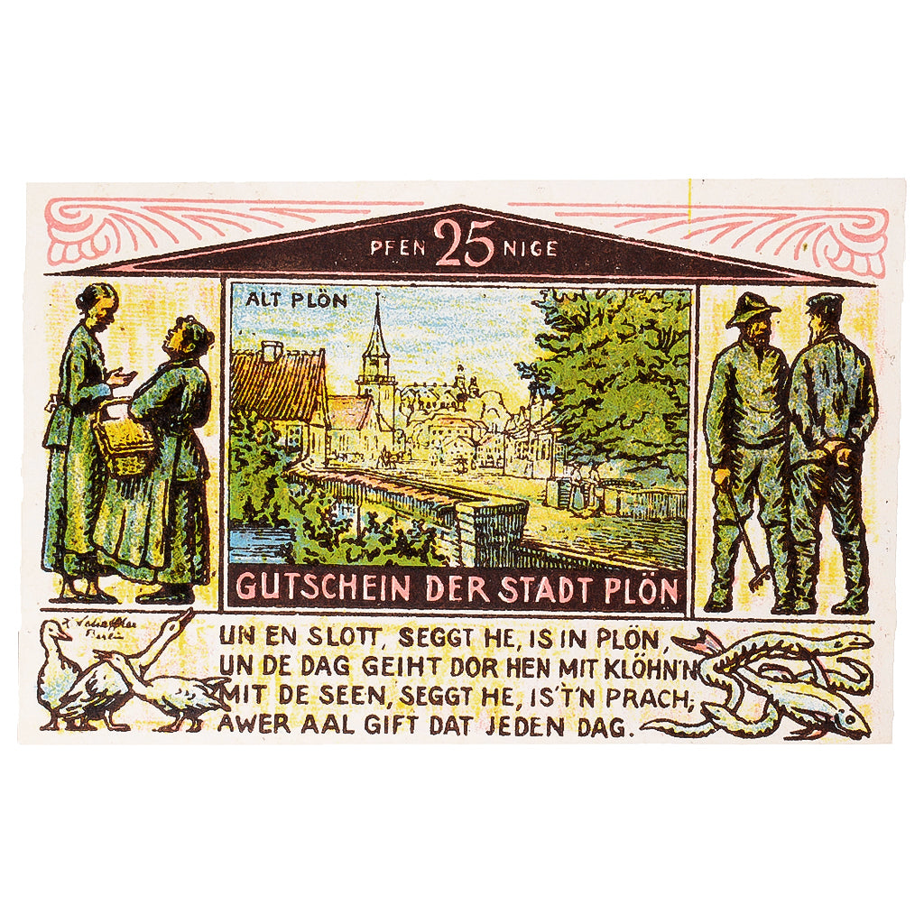 Geldschein, Deutschland, Plön, 25 Pfennig, Eglise, 1921, UNZ-, Mehl:1064.1