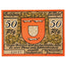 Geldschein, Deutschland, Wesel, 50 Pfennig, Monument, 1921, UNZ-, Mehl:1409.1a