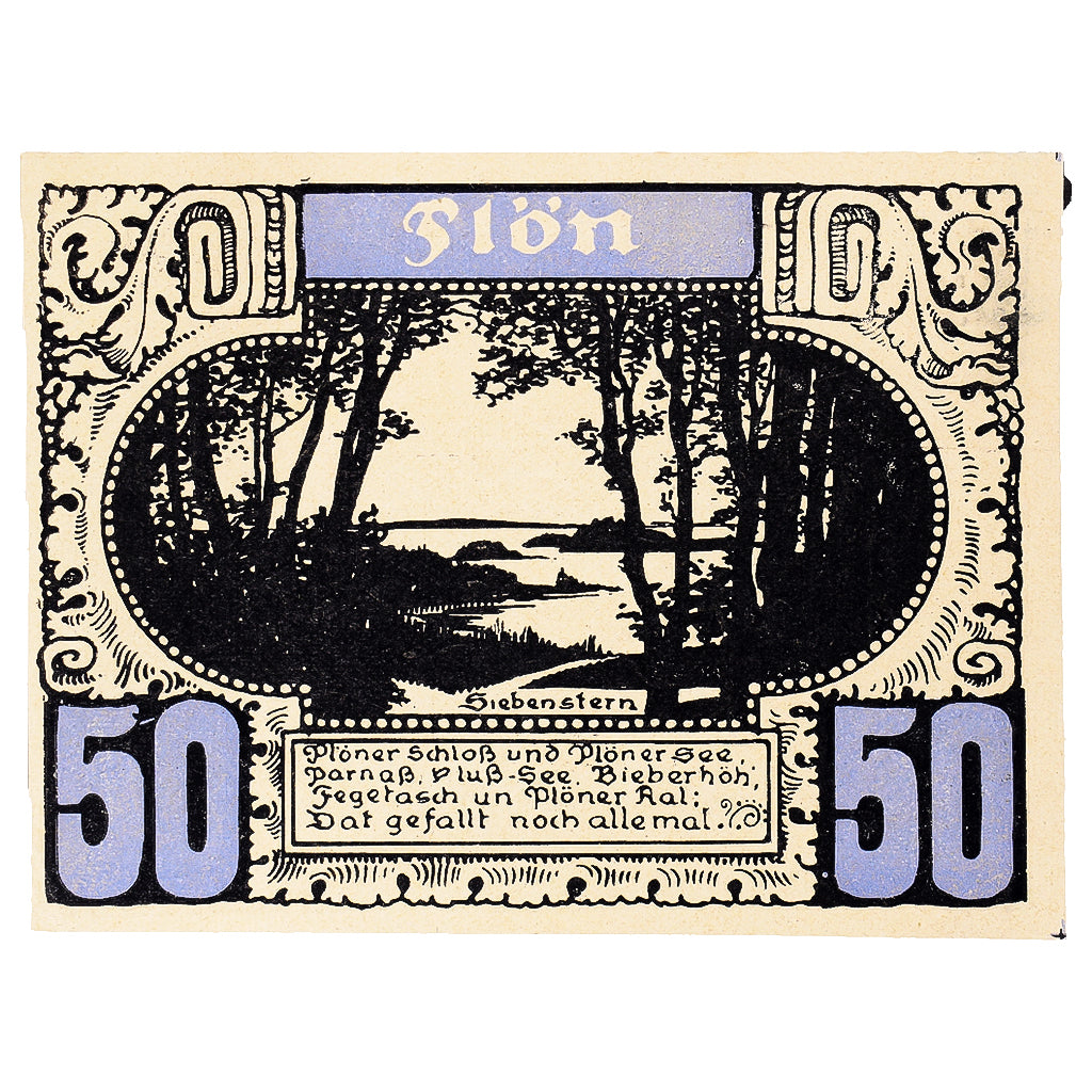 Banknot, Niemcy, Plön, 50 Pfennig, fleuve, 1921, UNC(63), Mehl:1063.2