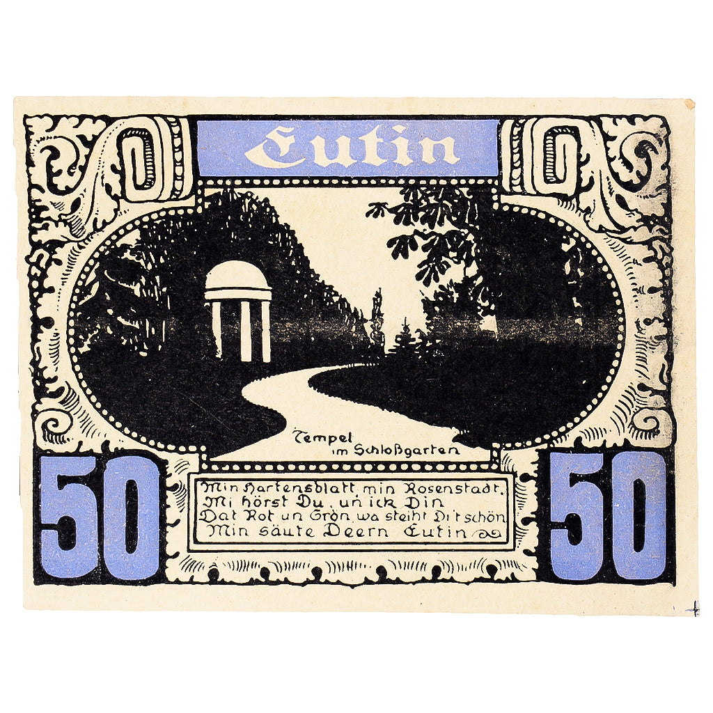 Geldschein, Deutschland, Lutin, 50 Pfennig, chemin, 1921, UNZ-, Mehl:1063.2