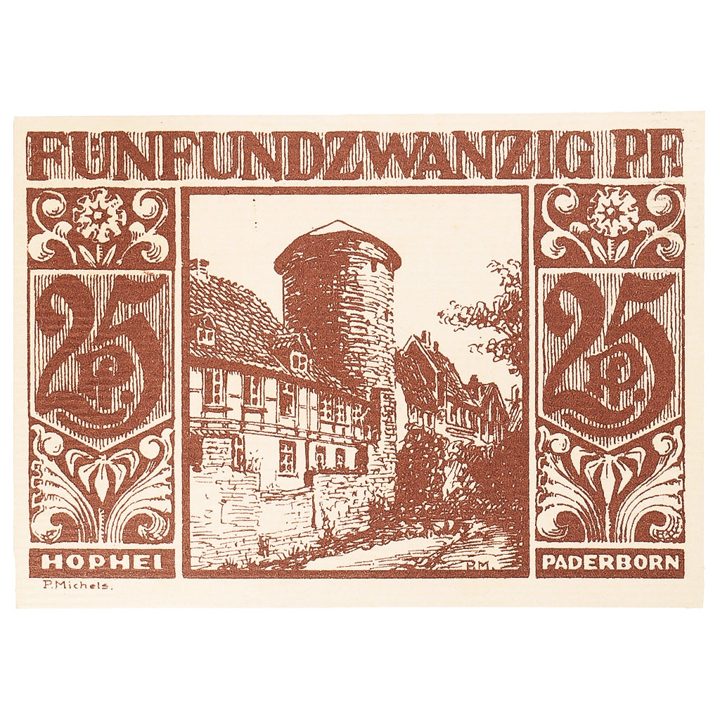 Banknot, Niemcy, Paderborn, 25 Pfennig, tour 1921-11-10, UNC(63) Mehl:1043.5