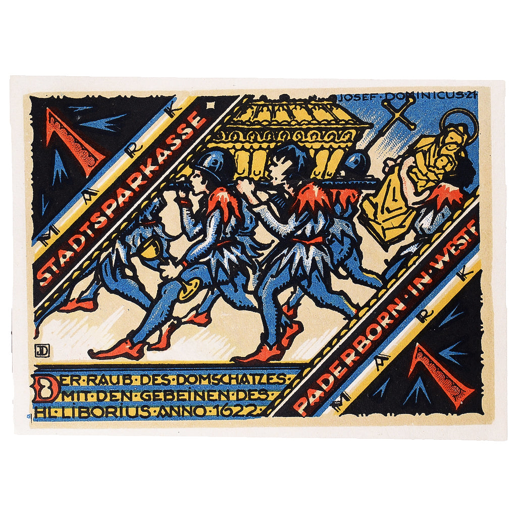 Banconote, Germania, Paderborn, 1 Mark, personnage 1921-11-10, SPL Mehl:1043.3