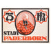 Banconote, Germania, Paderborn, 75 Pfennig, statue, 1921 SPL Mehl:1043.1