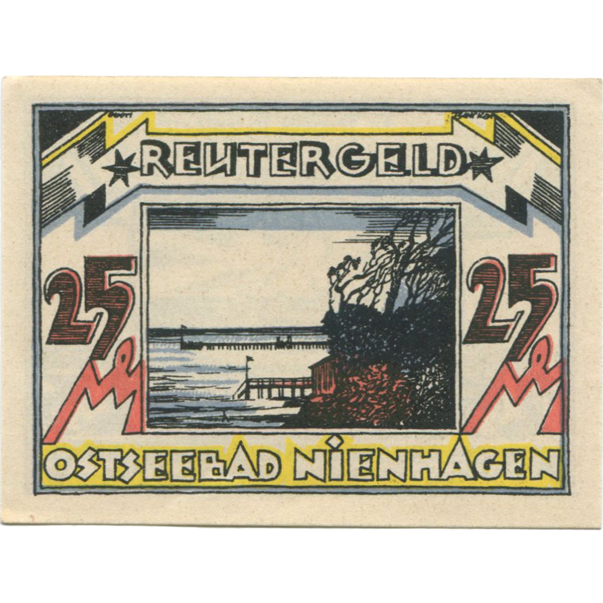 Banknot, Niemcy, Nienhagen, 25 Pfennig, mer, 1922, UNC(63), Mehl:975.1