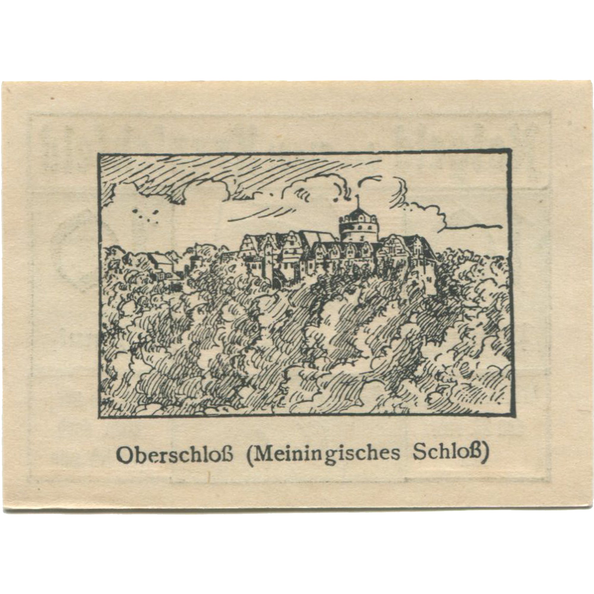 Banknot, Niemcy, Kranichfeld, 10 Pfennig, paysage 1921-02-22, UNC(63) Mehl:741.1