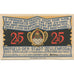 Banknot, Niemcy, Zeulenroda, 25 Pfennig, rue 1921-11-01, UNC(63) Mehl:1470.1