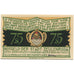 Geldschein, Deutschland, Zeulenroda, 75 Pfennig, village, 1921 UNZ- Mehl:1470.1