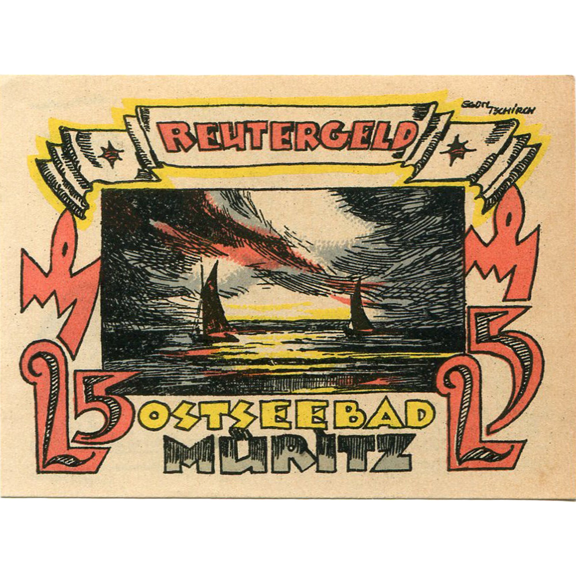 Banconote, Germania, Müritz, 25 Pfennig, mer, 1922, 1922-02-28, SPL, Mehl:920.1