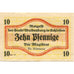 Geldschein, Deutschland, Waldenburg, 10 Pfennig, Texte, 1921, UNZ-, Mehl:1371