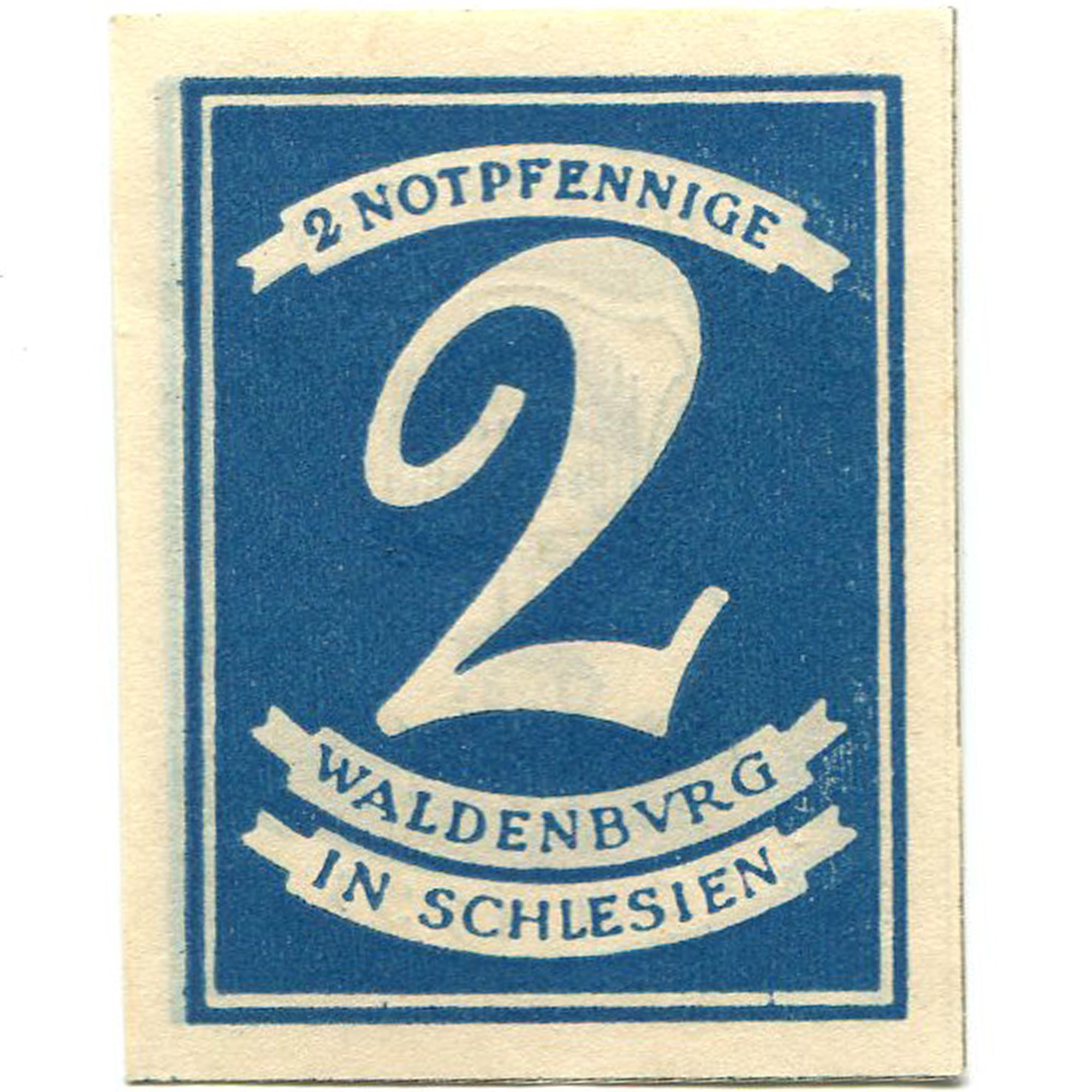 Banknote, Germany, Waldenburg, 2 Pfennig, Blason, 1921, UNC(63), Mehl:1371.11