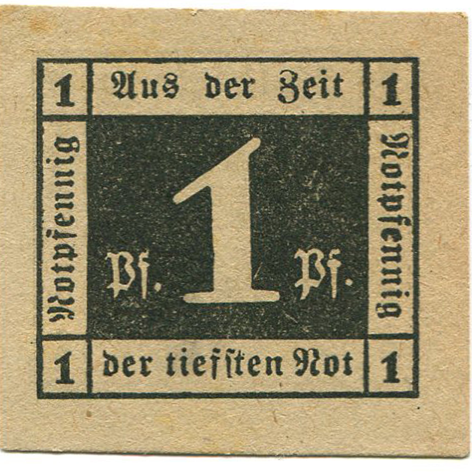Banknot, Niemcy, Waldenburg, 1 Pfennig, Texte, 1921, UNC(63), Mehl:1371.12