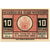 Banknot, Niemcy, Wunstorf, 10 Pfennig, château 1922-12-31, UNC(63) Mehl:1458.2