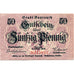 Banknot, Niemcy, Bayreuth, 50 Pfennig, château 1918-10-22, UNC(63) Mehl:B13.1