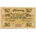 Billete, Alemania, Klein-Nordende-Lieth, 50 Pfennig, champs, 1921 SC Mehl:706.1a