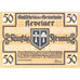 Geldschein, Deutschland, Kevelaer, 50 Pfennig, personnage, 1921 UNZ- Mehl:690.1